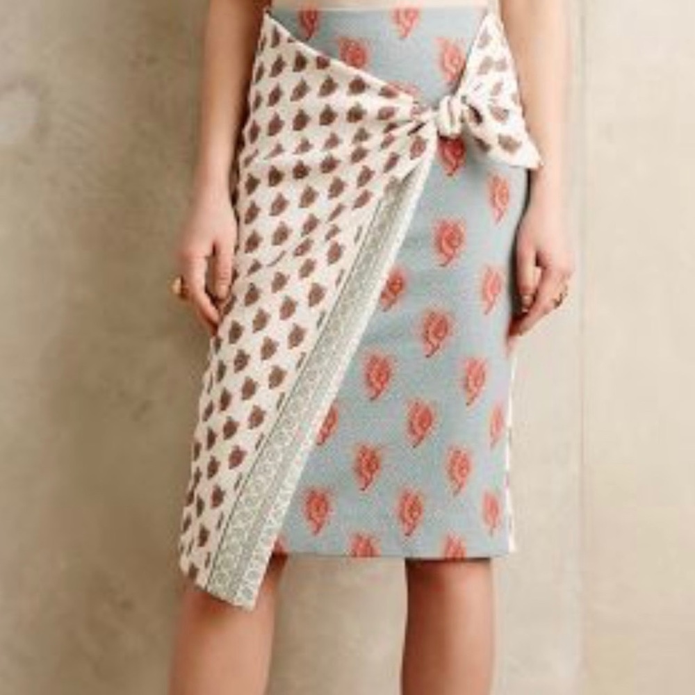 Anthropologie Maeve wrap skirt